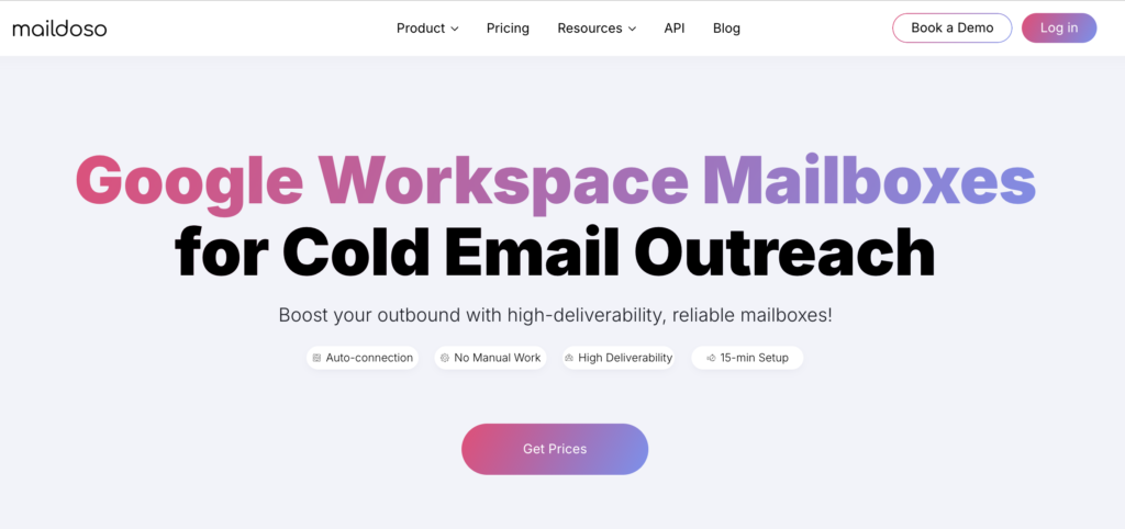 Maildoso Google Workspace Inbox