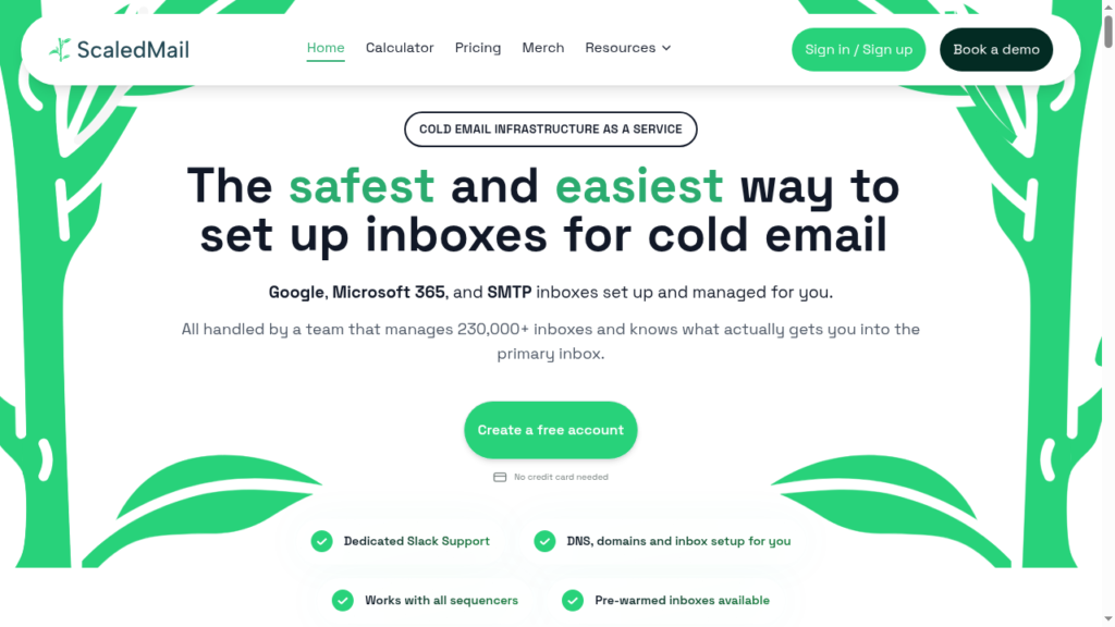 ScaledMail homepage